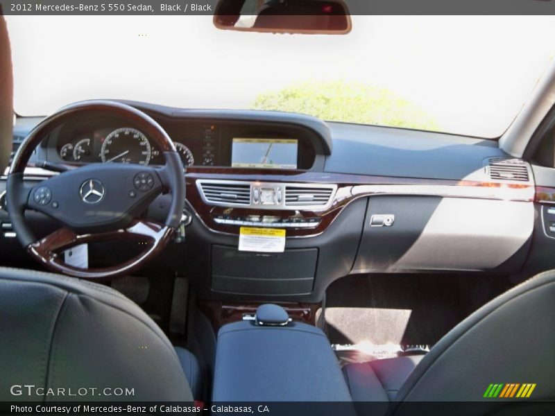Black / Black 2012 Mercedes-Benz S 550 Sedan