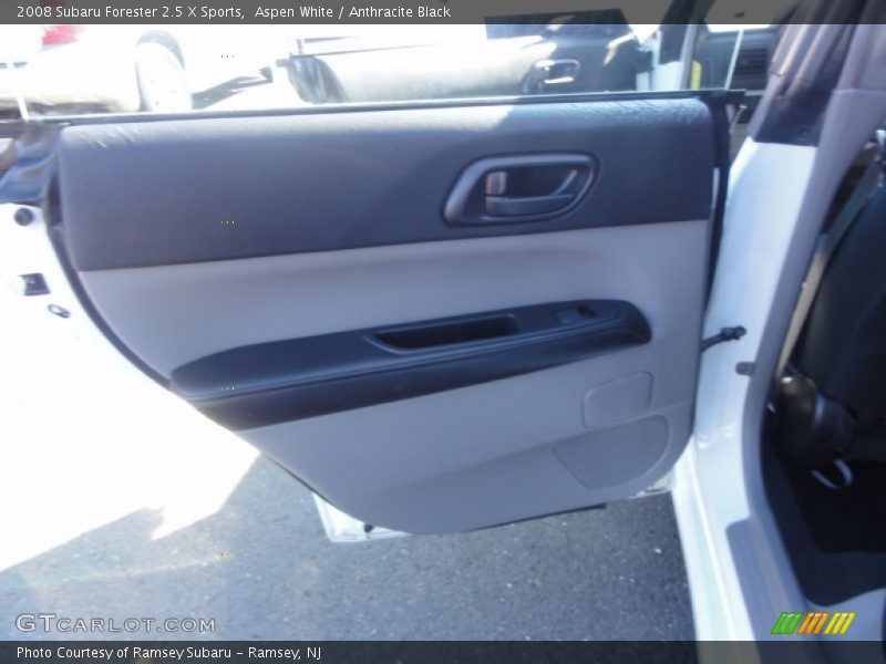 Aspen White / Anthracite Black 2008 Subaru Forester 2.5 X Sports