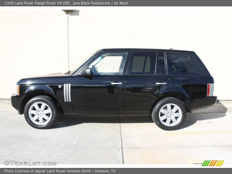 Java Black Pearlescent / Jet Black 2008 Land Rover Range Rover V8 HSE