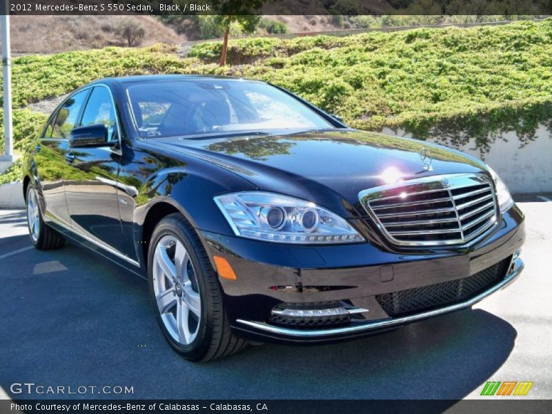 Black / Black 2012 Mercedes-Benz S 550 Sedan