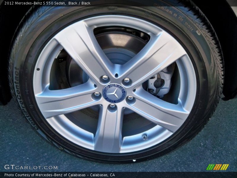 Black / Black 2012 Mercedes-Benz S 550 Sedan