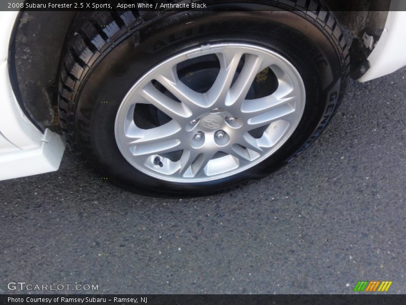 Aspen White / Anthracite Black 2008 Subaru Forester 2.5 X Sports