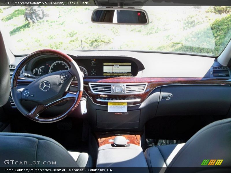 Black / Black 2012 Mercedes-Benz S 550 Sedan