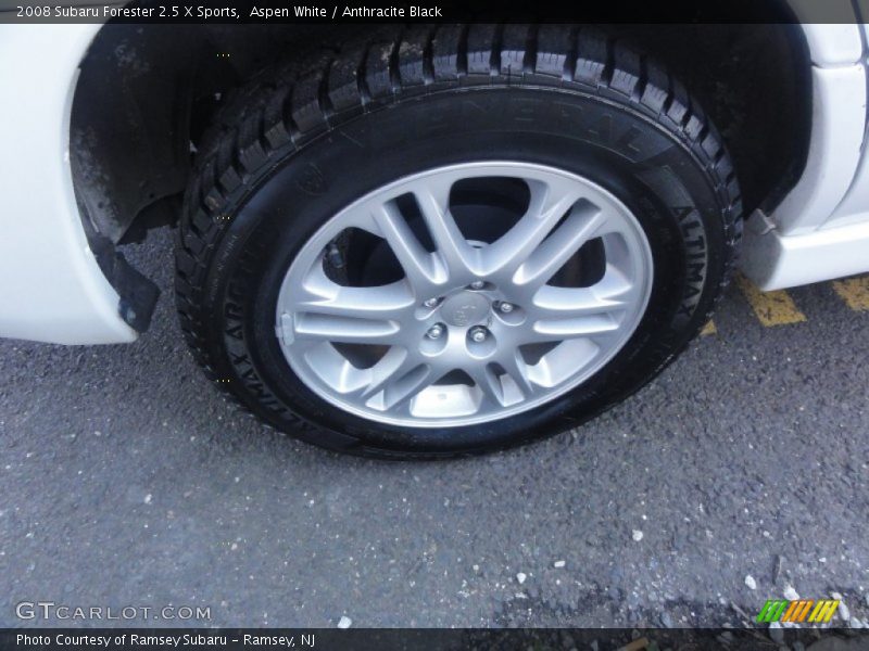 Aspen White / Anthracite Black 2008 Subaru Forester 2.5 X Sports