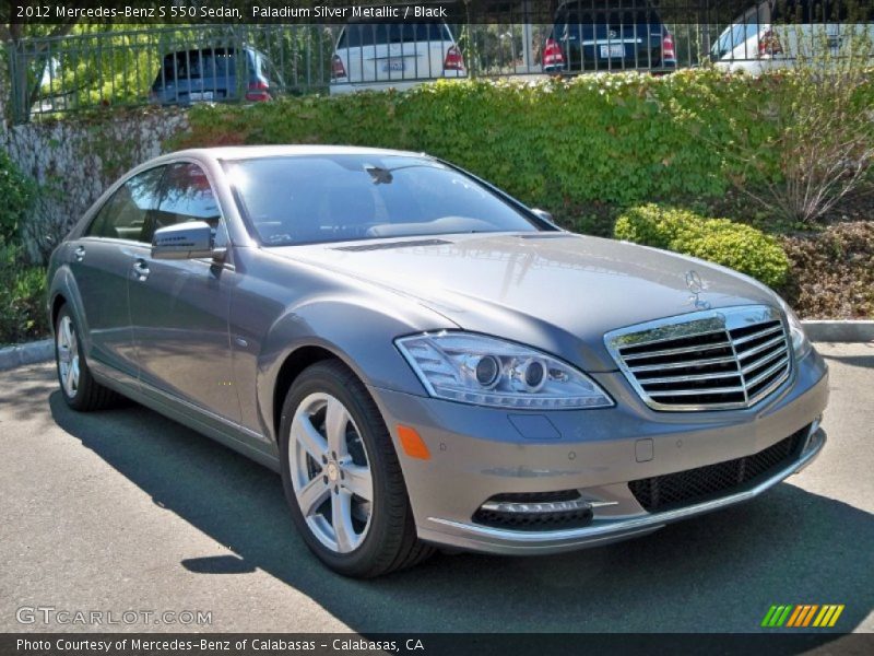 Paladium Silver Metallic / Black 2012 Mercedes-Benz S 550 Sedan