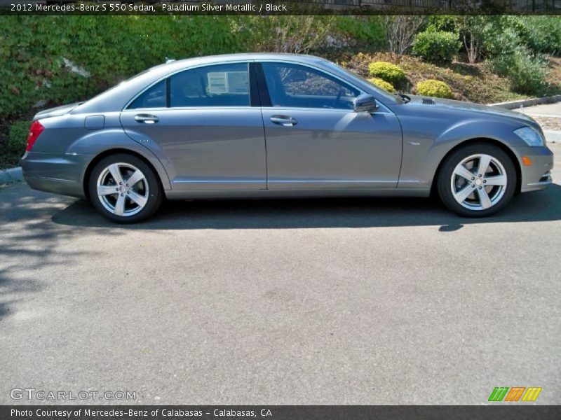Paladium Silver Metallic / Black 2012 Mercedes-Benz S 550 Sedan