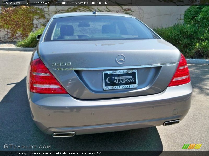 Paladium Silver Metallic / Black 2012 Mercedes-Benz S 550 Sedan