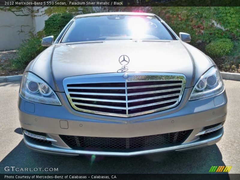 Paladium Silver Metallic / Black 2012 Mercedes-Benz S 550 Sedan