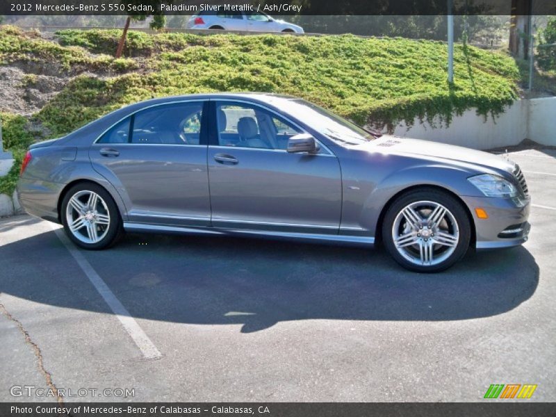 Paladium Silver Metallic / Ash/Grey 2012 Mercedes-Benz S 550 Sedan