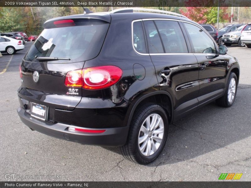 Deep Black Metallic / Charcoal 2009 Volkswagen Tiguan SEL 4Motion
