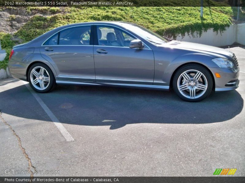 Paladium Silver Metallic / Ash/Grey 2012 Mercedes-Benz S 550 Sedan