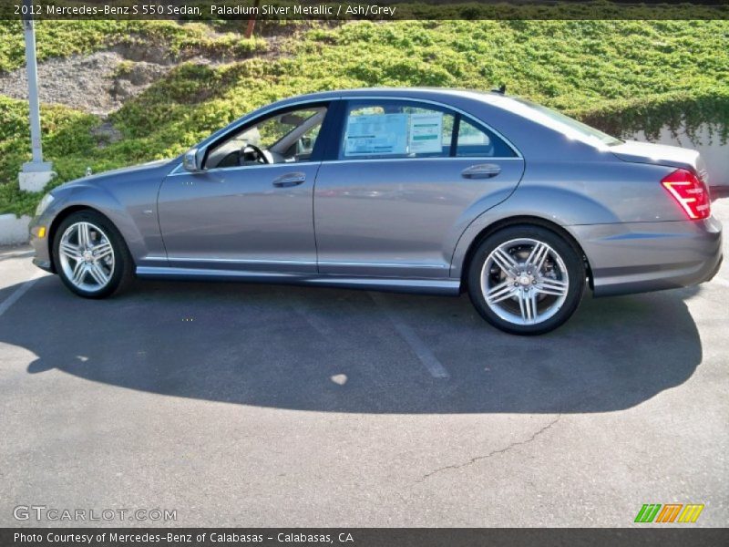 Paladium Silver Metallic / Ash/Grey 2012 Mercedes-Benz S 550 Sedan