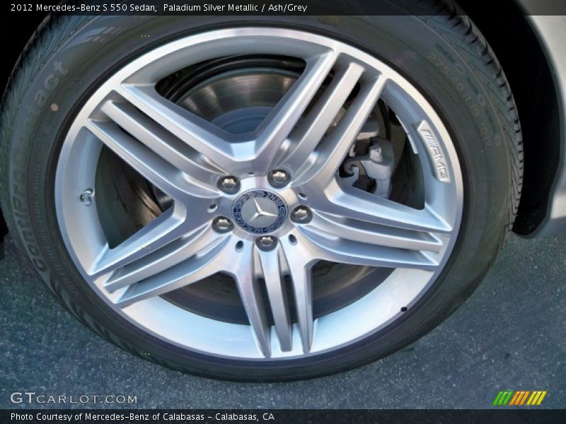 Paladium Silver Metallic / Ash/Grey 2012 Mercedes-Benz S 550 Sedan