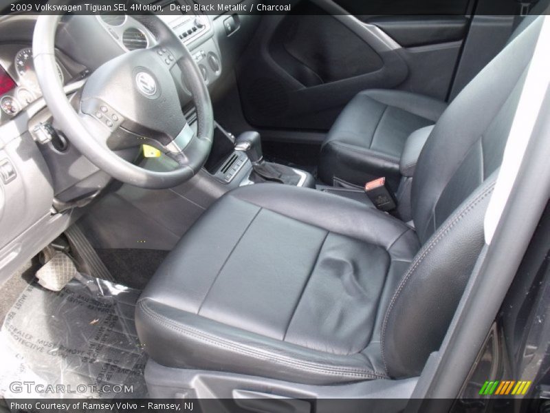 Deep Black Metallic / Charcoal 2009 Volkswagen Tiguan SEL 4Motion