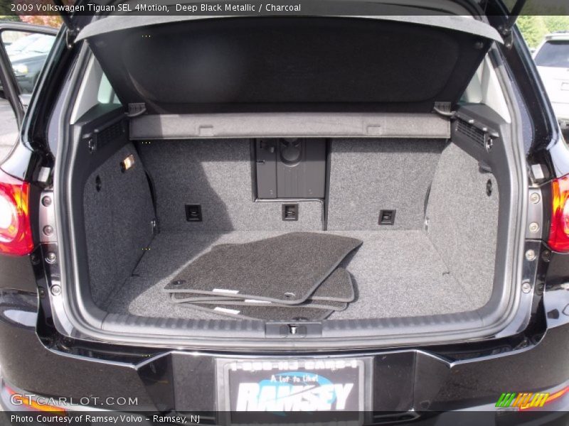 Deep Black Metallic / Charcoal 2009 Volkswagen Tiguan SEL 4Motion