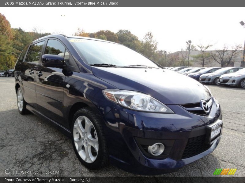 Stormy Blue Mica / Black 2009 Mazda MAZDA5 Grand Touring