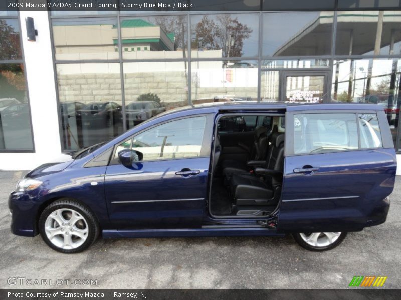 Stormy Blue Mica / Black 2009 Mazda MAZDA5 Grand Touring