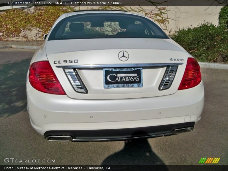 Diamond White Metallic / Black 2012 Mercedes-Benz CL 550 4MATIC