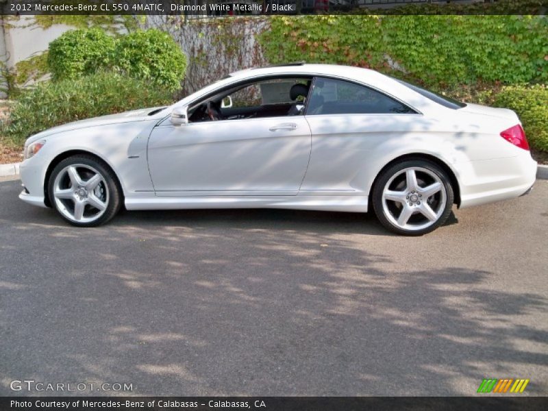 Diamond White Metallic / Black 2012 Mercedes-Benz CL 550 4MATIC