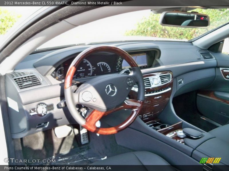 Diamond White Metallic / Black 2012 Mercedes-Benz CL 550 4MATIC