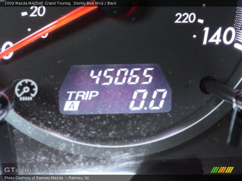 Stormy Blue Mica / Black 2009 Mazda MAZDA5 Grand Touring
