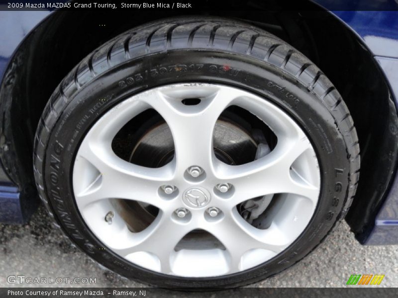 Stormy Blue Mica / Black 2009 Mazda MAZDA5 Grand Touring