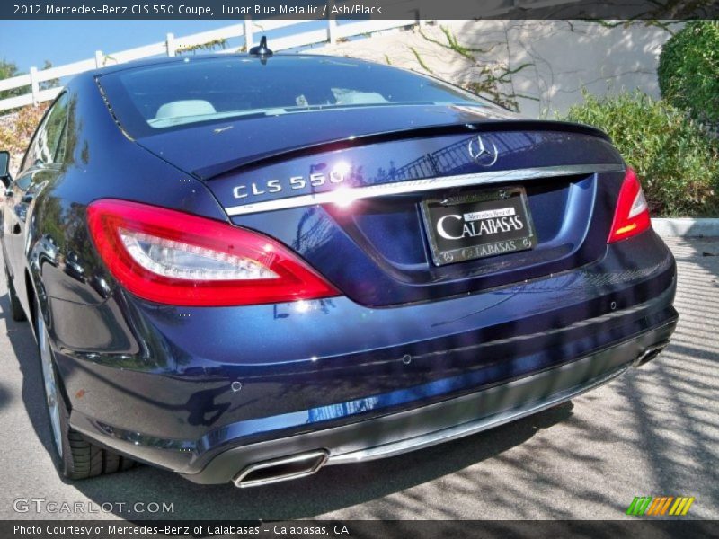 Lunar Blue Metallic / Ash/Black 2012 Mercedes-Benz CLS 550 Coupe