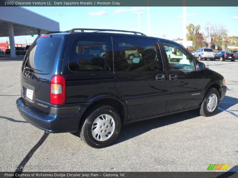 Dark Sapphire Metallic / Medium Gray 2002 Chevrolet Venture LS