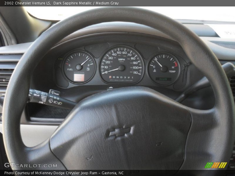 Dark Sapphire Metallic / Medium Gray 2002 Chevrolet Venture LS