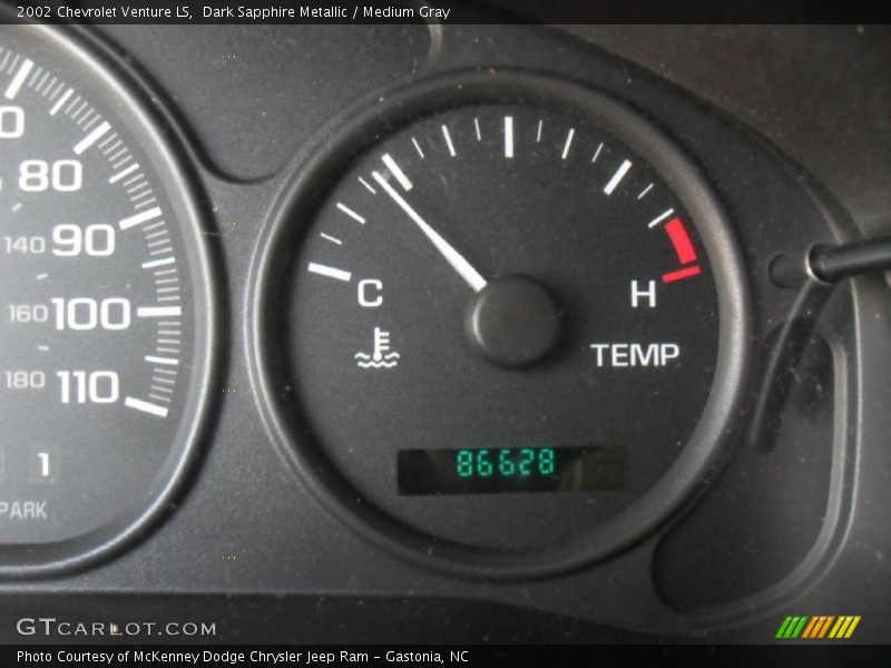Dark Sapphire Metallic / Medium Gray 2002 Chevrolet Venture LS