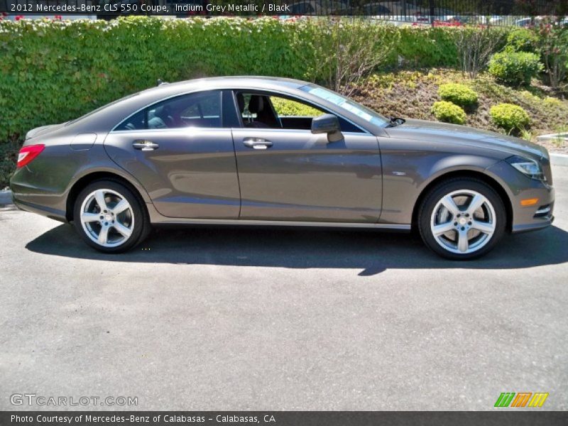 Indium Grey Metallic / Black 2012 Mercedes-Benz CLS 550 Coupe