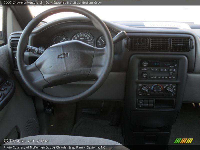 Dark Sapphire Metallic / Medium Gray 2002 Chevrolet Venture LS