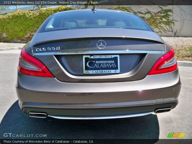Indium Grey Metallic / Black 2012 Mercedes-Benz CLS 550 Coupe