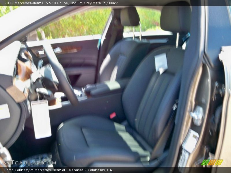 Indium Grey Metallic / Black 2012 Mercedes-Benz CLS 550 Coupe