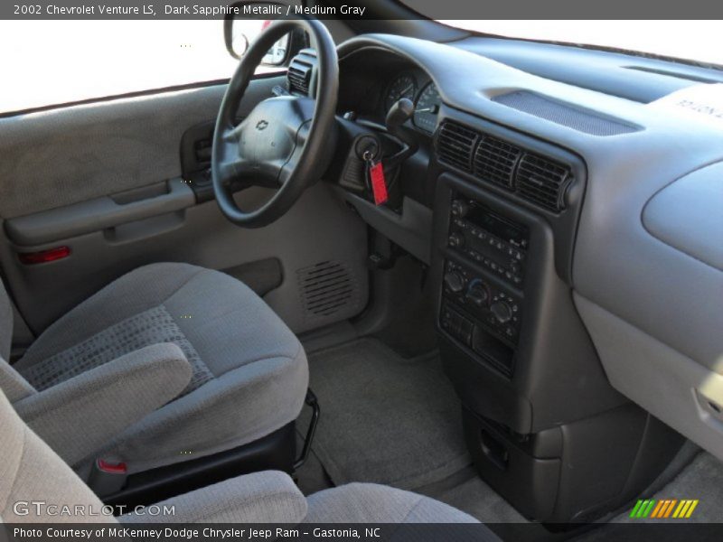 Dark Sapphire Metallic / Medium Gray 2002 Chevrolet Venture LS