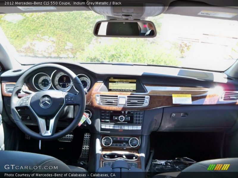 Indium Grey Metallic / Black 2012 Mercedes-Benz CLS 550 Coupe