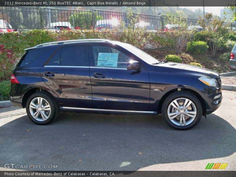 Capri Blue Metallic / Almond Beige 2012 Mercedes-Benz ML 350 BlueTEC 4Matic
