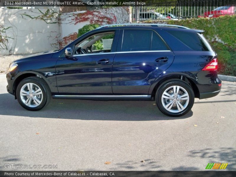 Capri Blue Metallic / Almond Beige 2012 Mercedes-Benz ML 350 BlueTEC 4Matic