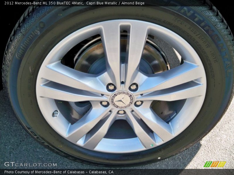 Capri Blue Metallic / Almond Beige 2012 Mercedes-Benz ML 350 BlueTEC 4Matic