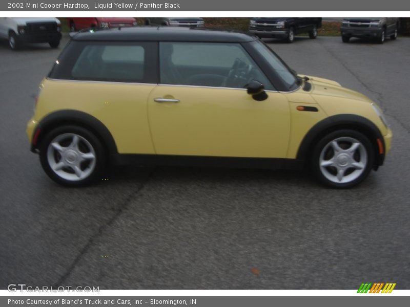 Liquid Yellow / Panther Black 2002 Mini Cooper Hardtop