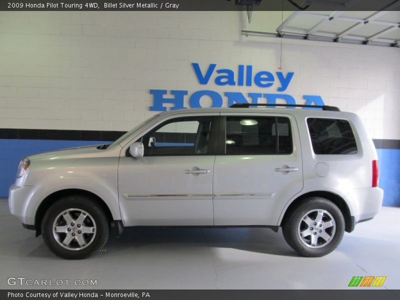 Billet Silver Metallic / Gray 2009 Honda Pilot Touring 4WD