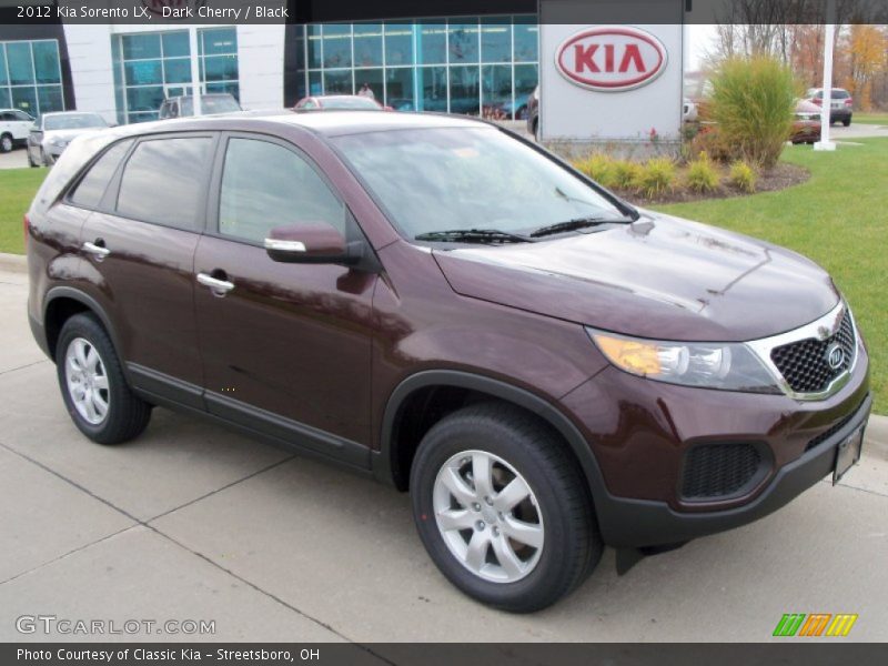 Dark Cherry / Black 2012 Kia Sorento LX