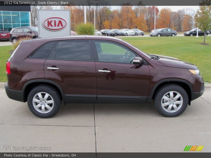 Dark Cherry / Black 2012 Kia Sorento LX