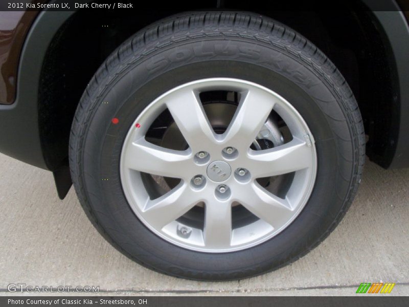 Dark Cherry / Black 2012 Kia Sorento LX