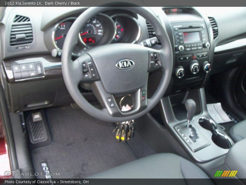 Dark Cherry / Black 2012 Kia Sorento LX