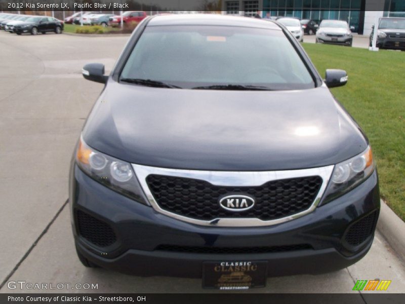 Pacific Blue / Black 2012 Kia Sorento LX