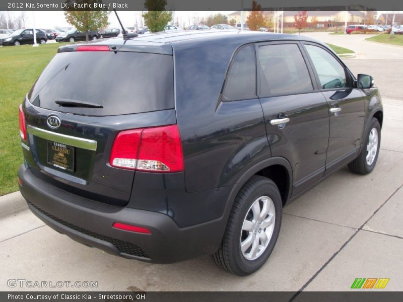 Pacific Blue / Black 2012 Kia Sorento LX