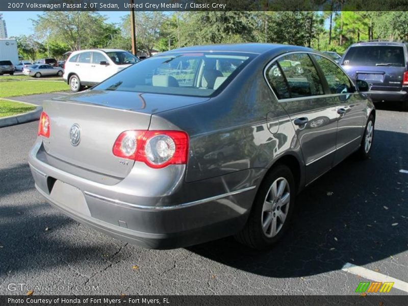 United Grey Metallic / Classic Grey 2007 Volkswagen Passat 2.0T Sedan