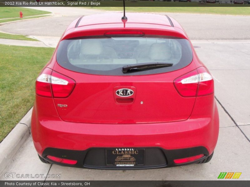 Signal Red / Beige 2012 Kia Rio Rio5 LX Hatchback