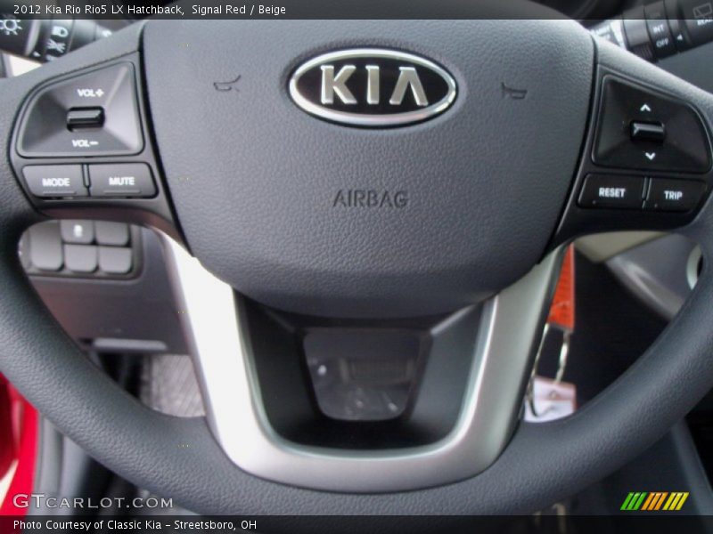 Signal Red / Beige 2012 Kia Rio Rio5 LX Hatchback